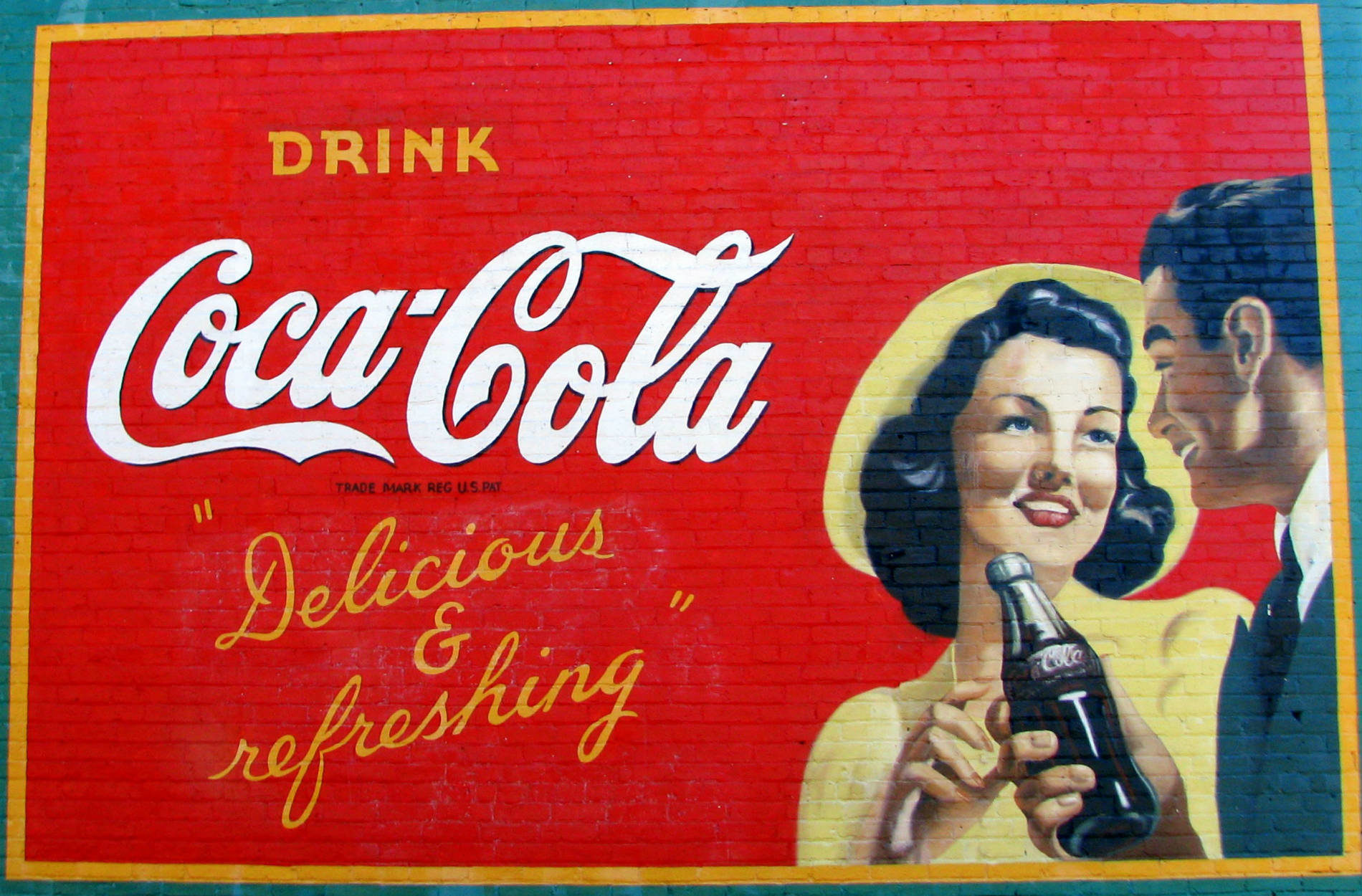 Acworth GA restored Coke Mural A. Photo by Brent Moore