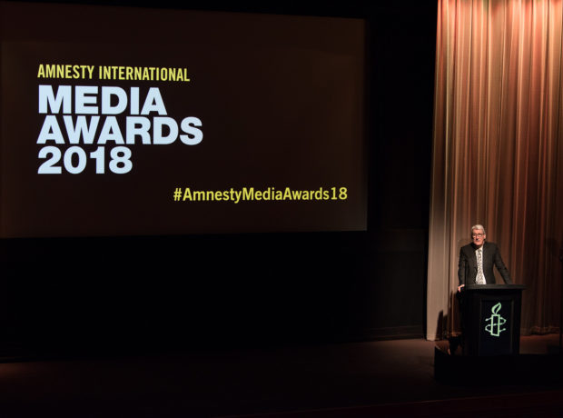 Jeremy Paxman at the Amnesty Media Awards 2018