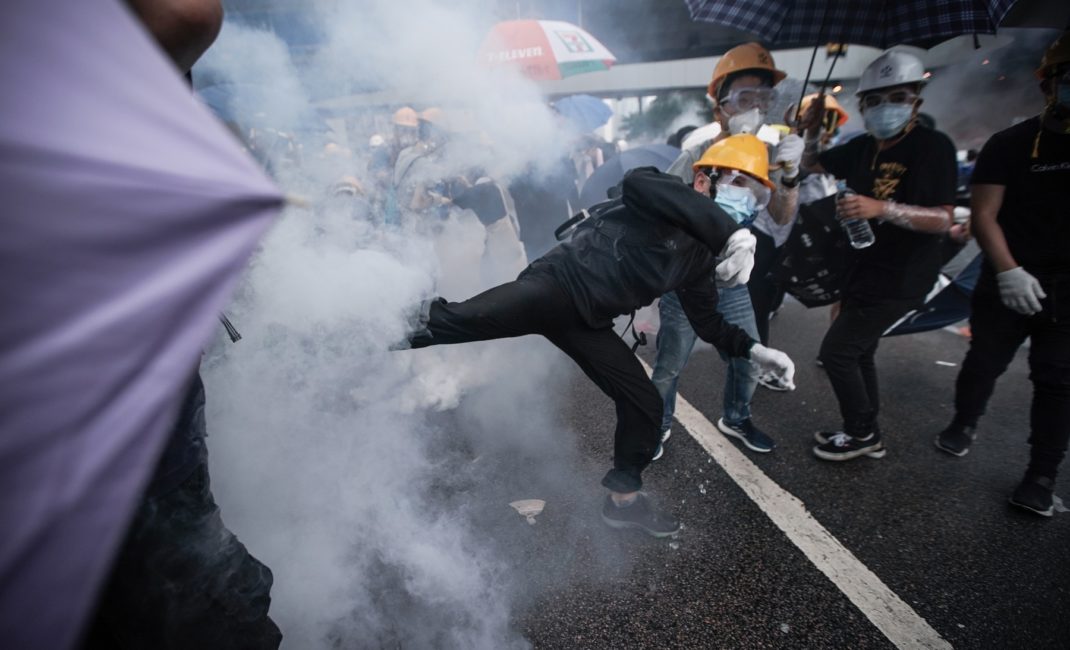 Hong Kong protests by Choy Fuk Sang