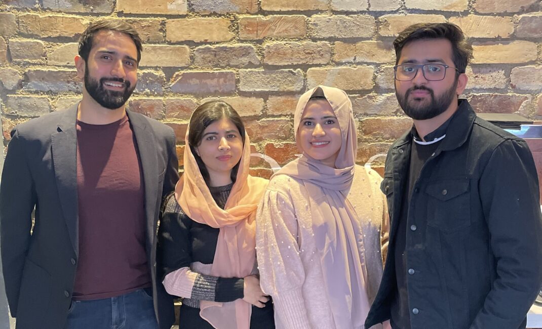 Asser Malik, Malala Yousafzai, Kainat Riaz and Kainat's husband Ijlal