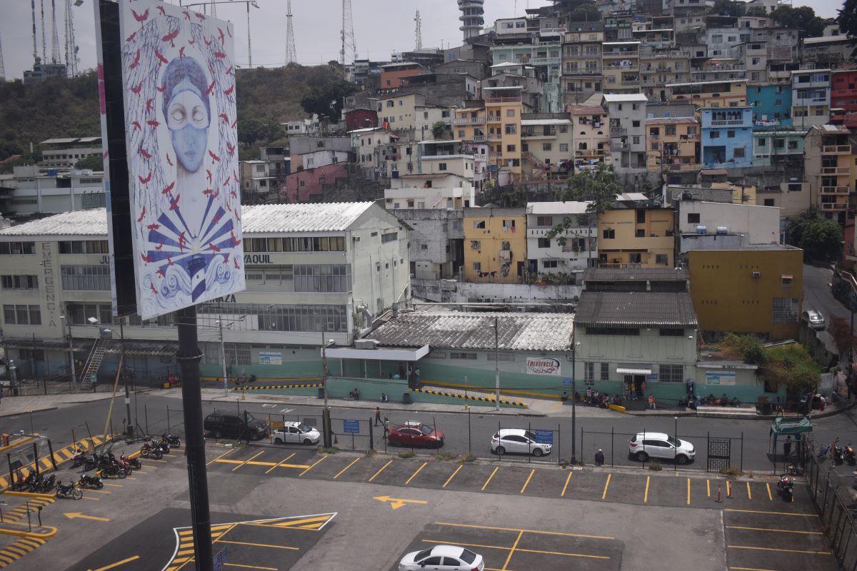 arial view of houses in Guayaquil, Equador