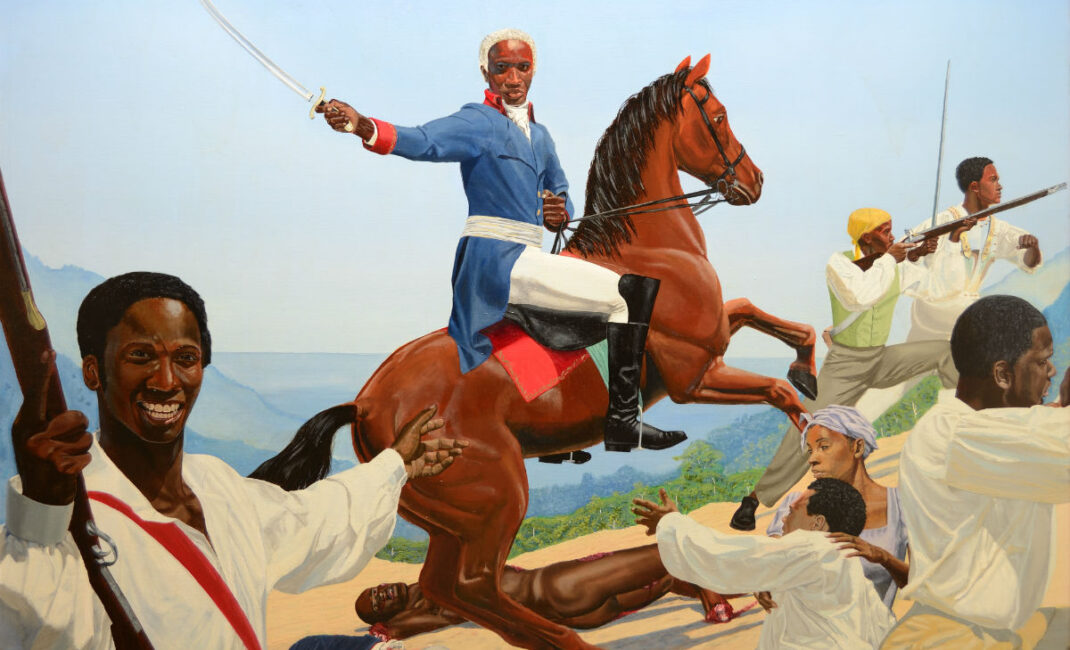 Toussaint L’Ouverture, the most prominent leader of the Haitian revolution. Painting by Kimathi Donkor.