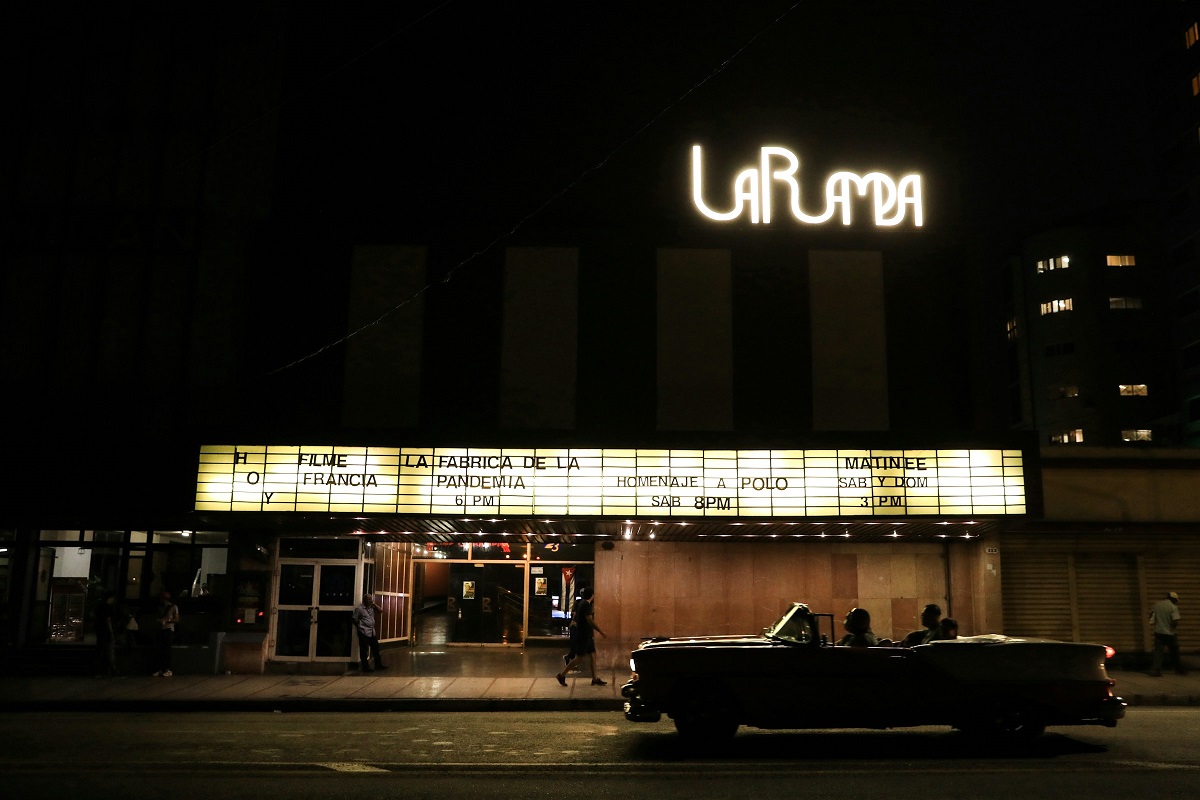 Cinema "La Rampa" in Havana, Cuba for Lacuna story on racism and misrepresentation of slavery resistance in Hollywood - for "While Hollywood ignored stories of Black resistance, Cuban filmmakers celebrated Black power"